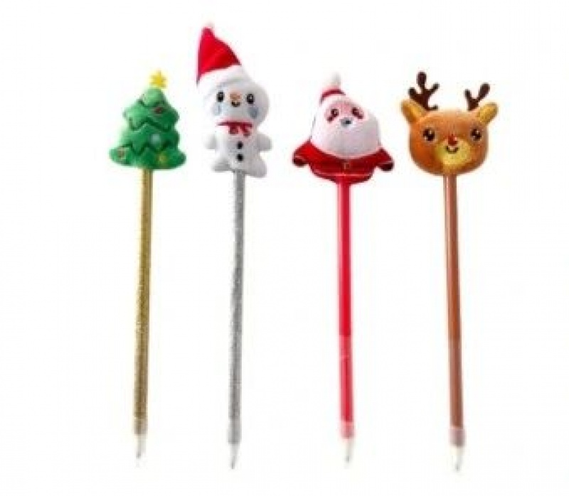 DŁUGOPIS BAŁWAN, MIKOŁAJ, CHOINKA, Długopisy, Art. do pisania i korygowania