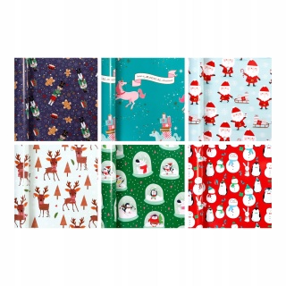 ŚWIĄTECZNY PAPIER DO PAKOWANIA, MIX, Papier ozdobny, Art. dekoracyjne i prezentowe