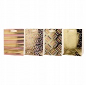 TORBA PREZENTOWA 26X32 ZŁOTO-PASTELOWA