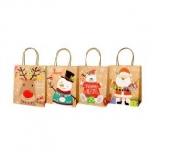 TORBA PREZENTOWA 32X42 BAŁWAN, RENIFER, NAPISY