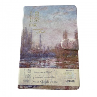 NOTES Z ZAPIĘCIEM B6 128K MONET IMPRESJA P8, Notesy szkolne, Zeszyty i bloki