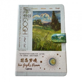 NOTES Z ZAPIĘCIEM B6 128K VAN GOGH POLE PSZENICY.., Notesy szkolne, Zeszyty i bloki