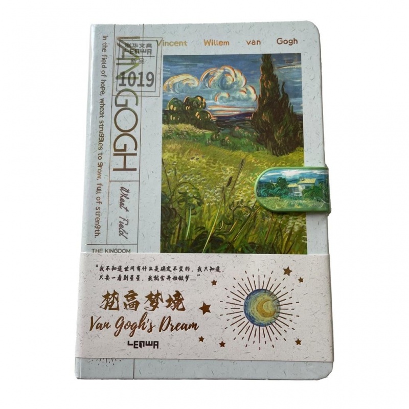 NOTES Z ZAPIĘCIEM B6 128K VAN GOGH POLE PSZENICY.., Notesy szkolne, Zeszyty i bloki