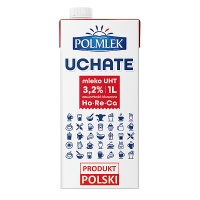 Mleko UHT POLMLEK 3,2%, 1l, krótki termin ważności, Mleka i śmietanki, Artykuły spożywcze