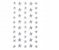 KRYSZTAŁKI SAMOPRZYL.MIX CRYSTAL GWIAZDKI 46szt., Artykuły zdobnicze, Art. kreatywne