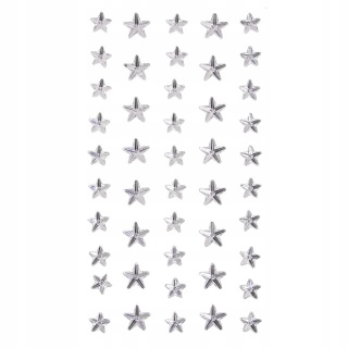 KRYSZTAŁKI SAMOPRZYL.MIX CRYSTAL GWIAZDKI 46szt., Artykuły zdobnicze, Art. kreatywne