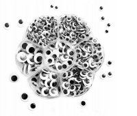 SAMOPRZYLEPNE RUCHOME OCZKA 500szt.MIX, Ruchome oczka, Art. kreatywne