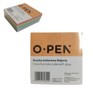 KOSTKA KOLOROWA KLEJONA 8,5x8,8x3,5 /48/, Kostki, Galanteria papiernicza