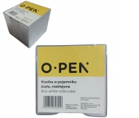KOSTKA BIAŁA W POJEMNIKU NIEKLEJONA 9x9x8 /24/, Kostki, Galanteria papiernicza