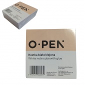 KOSTKA BIAŁA KLEJONA 8,5x8,5x3,5 /48/, Kostki, Galanteria papiernicza