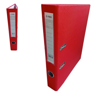 SEGREGATOR A4 50mm CZERWONY, Segregatory ringowe, Organizacja dokument&oacute;w