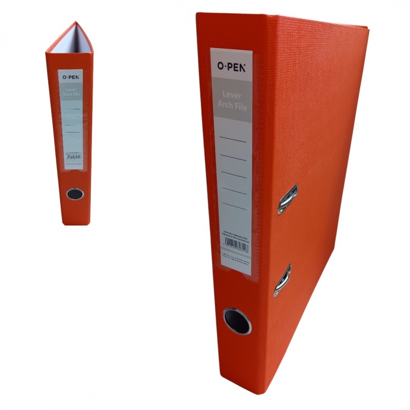 SEGREGATOR A4 50mm POMARAŃCZOWY, Segregatory ringowe, Organizacja dokument&oacute;w