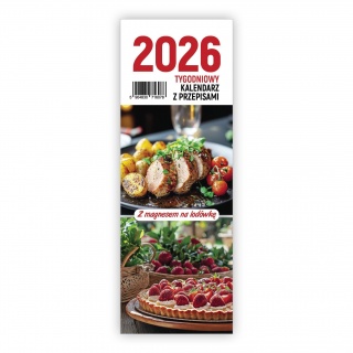 KALENDARZ KULINARNY Z MAGNESEM 2026, Ścienne, Kalendarze