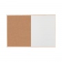 BI-OFFICE Combo Board, dry-erase & cork, 60x45cm, wooden frame