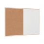 BI-OFFICE Combo Board, dry-erase & cork, 60x45cm, wooden frame