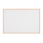 BI-OFFICE Non-Magnetic Dry-Erase Board, lacquered, 60x90cm, wooden frame