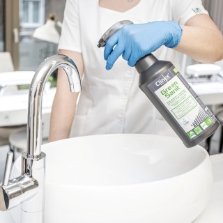 Ekologiczny preparat CLINEX Green Sanit, do mycia sanitariat&oacute;w, 1l, Środki czyszczące, Artykuły higieniczne i dozowniki