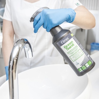 Ekologiczny preparat CLINEX Green Sanit, do mycia sanitariat&oacute;w, 1l, Środki czyszczące, Artykuły higieniczne i dozowniki