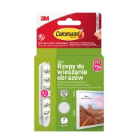 Velcro picture hooks COMMAND™, large, 8 pcs, white