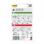 Adhesive strips COMMAND™ (17200), replaceable, 4 large + 4 medium + 8 small, transparent