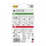 Waterproof adhesive strips COMMAND™ (17200B), replaceable, 4 large + 4 medium + 8 small, transparent