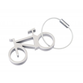 Brelok TROIKA Drahtesel, otwieracz do butelek, rower, srebrny, Ekskluzywne, Gadżety