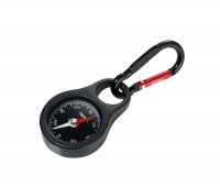 Brelok TROIKA Wegweiser, kompas, z karabińczykiem, czarny, Ekskluzywne, Gadżety