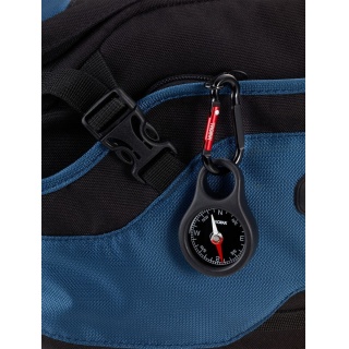 Brelok TROIKA Wegweiser, kompas, z karabińczykiem, czarny, Ekskluzywne, Gadżety
