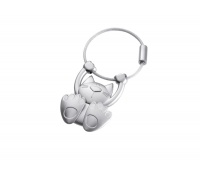 Brelok TROIKA Tabby, metal, szary, Ekskluzywne, Gadżety