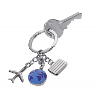 Brelok TROIKA Weltenbummler, 3 charmsy, metal, Ekskluzywne, Gadżety