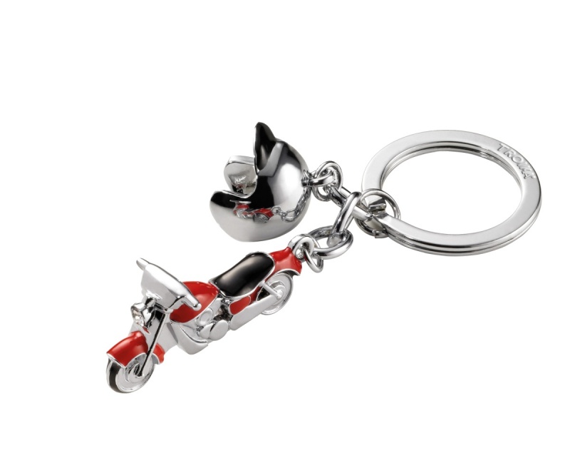 Brelok TROIKA Key Cruising, emaliowany metal, czerwony, Ekskluzywne, Gadżety