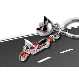 Brelok TROIKA Key Cruising, emaliowany metal, czerwony, Ekskluzywne, Gadżety
