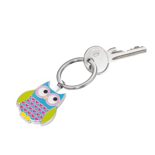 Brelok TROIKA Rosy, emaliowany metal, niebieski, Ekskluzywne, Gadżety