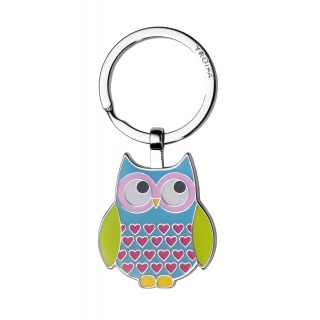 Brelok TROIKA Rosy, emaliowany metal, niebieski, Ekskluzywne, Gadżety