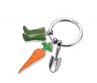 Brelok TROIKA Garden Love, 3 charmsy, emaliowany metal, Ekskluzywne, Gadżety