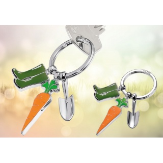 Brelok TROIKA Garden Love, 3 charmsy, emaliowany metal, Ekskluzywne, Gadżety