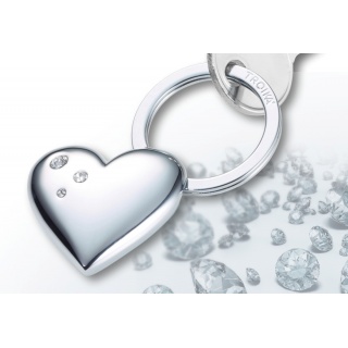 Brelok TROIKA Girls Best Friends Shiny, kryształki Swarovskiego, metal, Ekskluzywne, Gadżety