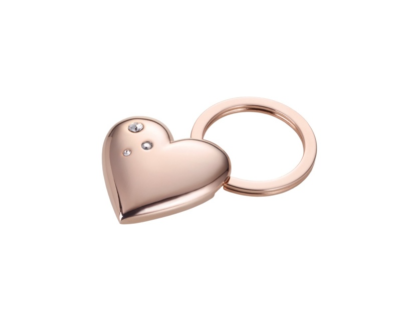 Brelok TROIKA Girls Best Friends Rosy, kryształki Swarovskiego, metal r&oacute;żowe złoto, Ekskluzywne, Gadżety