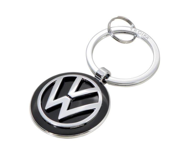 Brelok TROIKA VW Volkswagen Keyring, chromowany metal, Ekskluzywne, Gadżety