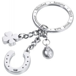 Brelok TROIKA Glucksbringer Hufeisen, 3 charmsy, metal, Ekskluzywne, Gadżety