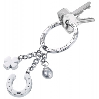 Brelok TROIKA Glucksbringer Hufeisen, 3 charmsy, metal, Ekskluzywne, Gadżety