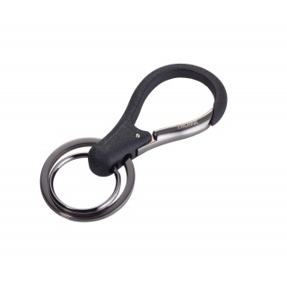 Brelok TROIKA 3xKey, 2 k&oacute;łka do kluczy, karanińczyk, czarny, Ekskluzywne, Gadżety