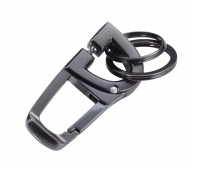 Brelok TROIKA D-Click, system click-lock, karabińczyk, metal, Ekskluzywne, Gadżety