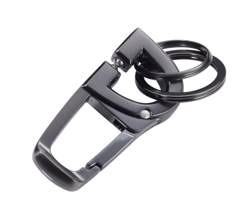 Brelok TROIKA D-Click, system click-lock, karabińczyk, metal, Ekskluzywne, Gadżety