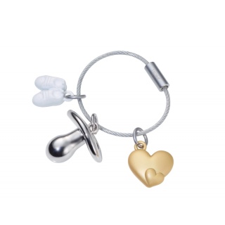 Brelok TROIKA Welcome Baby, 3 zawieszki, metal, Ekskluzywne, Gadżety