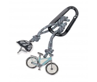 Brelok TROIKA E-Bike, karabińczyk, 2 charmsy, emaliowany metal, Ekskluzywne, Gadżety