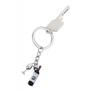 Brelok TROIKA Bordeaux, 2 charmsy, emaliowany metal, Ekskluzywne, Gadżety