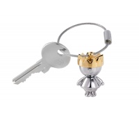 Brelok TROIKA Little King, chromowany metal, Ekskluzywne, Gadżety