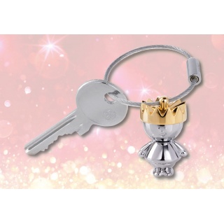 Brelok TROIKA Little King, chromowany metal, Ekskluzywne, Gadżety
