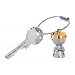 Brelok TROIKA Little Queen, chromowany metal, Ekskluzywne, Gadżety